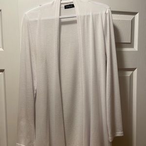 Eclipse white open cardigan